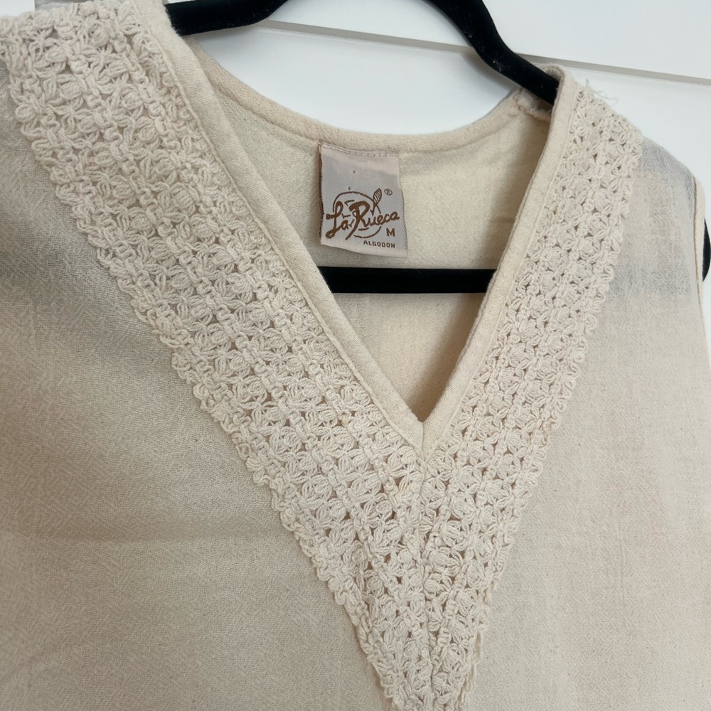 La Rueca Cream Cotton Dress from Boheme
